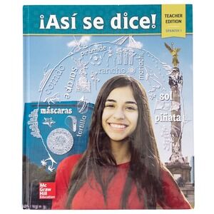 McGraw Hill Asi se dice Spanish 1 Teacher Edition Blue Hardcover 9780021388189
